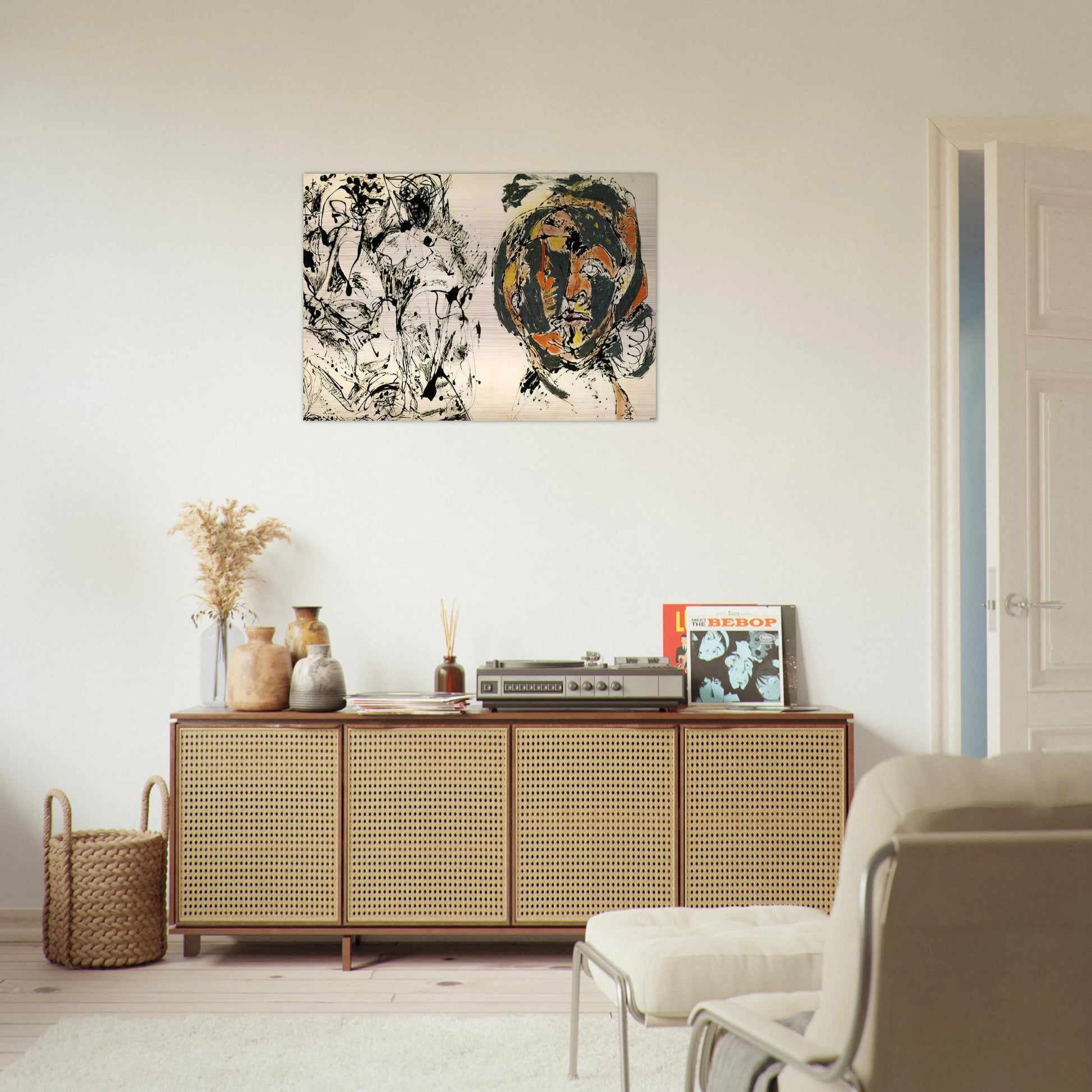 PORTRAIT AND A DREAM 1953 - Jackson Pollock Brushed Aluminum Print - 70x100 cm / 28x40 inches | Jackson Pollock Aluminum Print | Jackson Pollock Prints