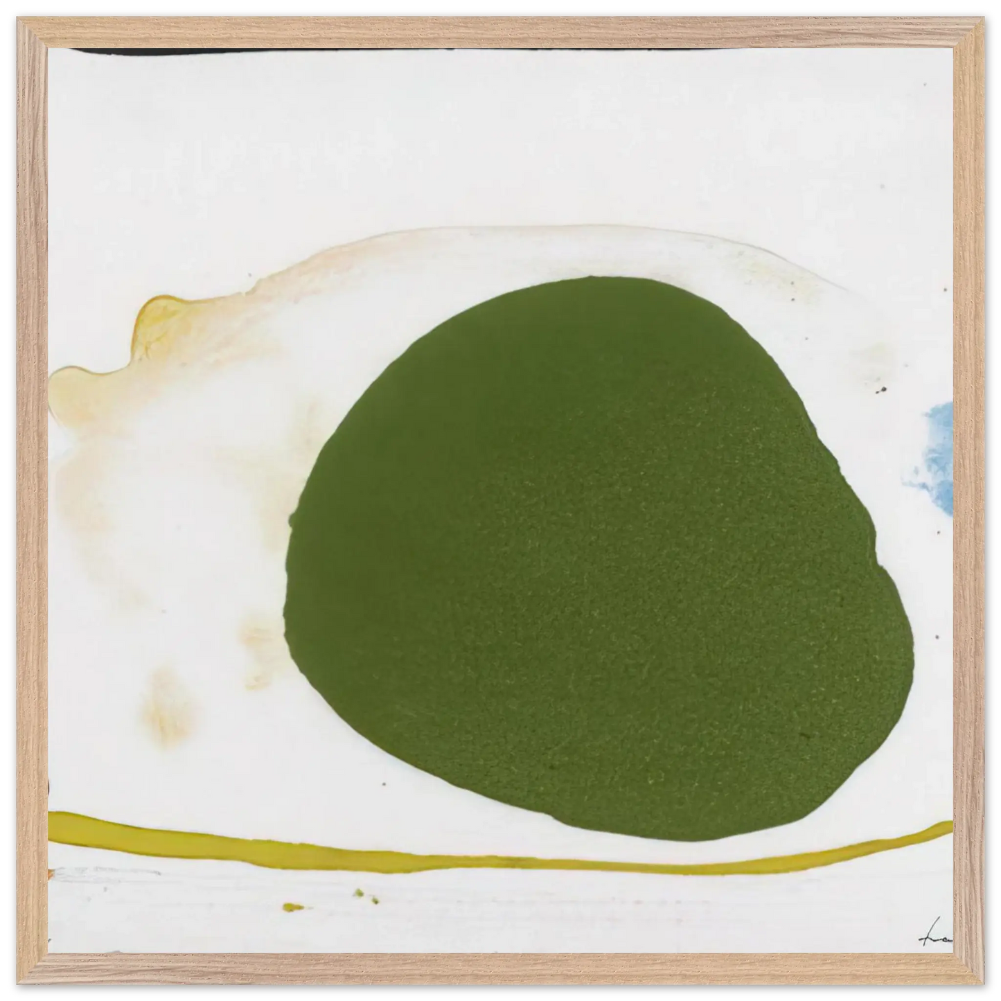 Helen Frankenthaler - Thanksgiving Day - 1973 Wall art - A2 (42 x 59.4  cm) - Premium Wooden Framed Poster With Fine Art Paper - White frame