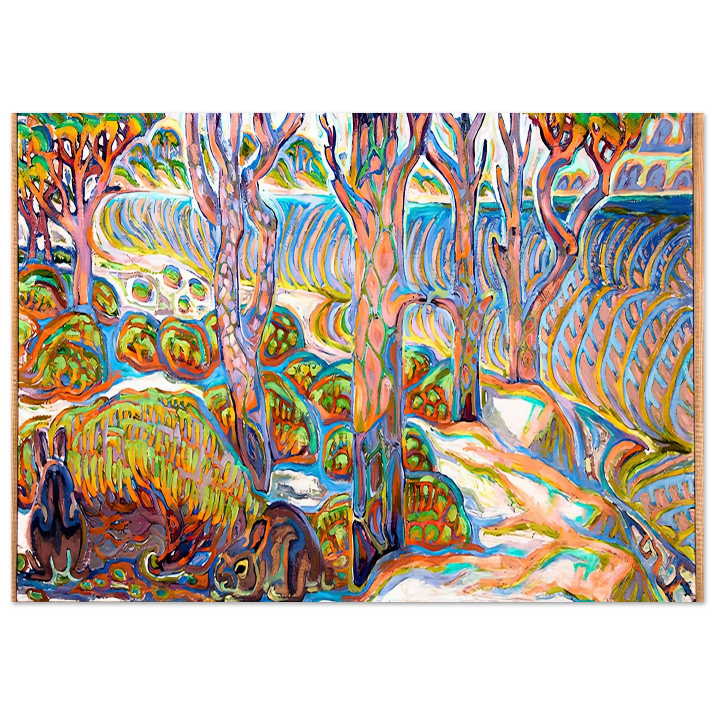 Walter Inglis Anderson - Walter Anderson Wall art - 28x43  cm / XL (11x17 inches) - Premium Wooden Framed Poster With Fine Art Paper-canvas - Wood frame