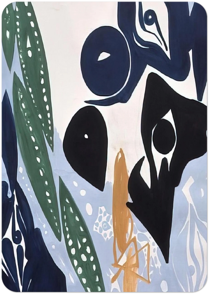Hellblau im Licht - 1965 By Ernst Wilhelm Nay Pack of 10 Post Cards | Ernst Wilhelm Nay Post Cards | A6 (10.5 x 14.8 cm) - 4.1 x 5.8 inches