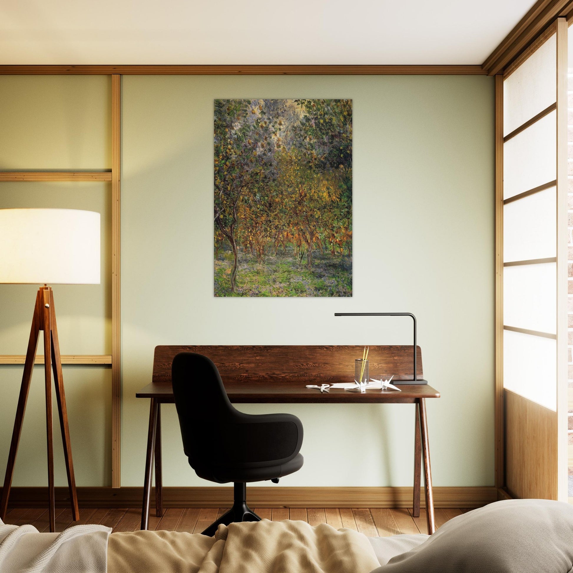 Under the Lemon Trees - claude monet Brushed Aluminum Print - 70x100 cm / 28x40 inches | claude monet Aluminum Print | claude monet Prints