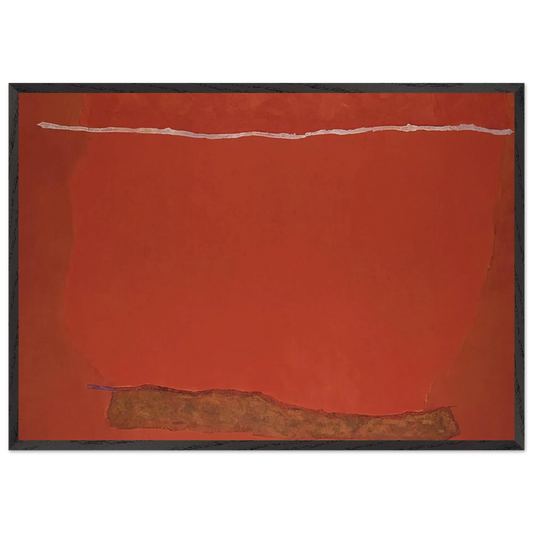 Infinity Field Lefkada Series - Color Field Painting - Theodoros Stamos 70x100 cm / 28x40 inches Framed Art Print – Black Wooden Frame