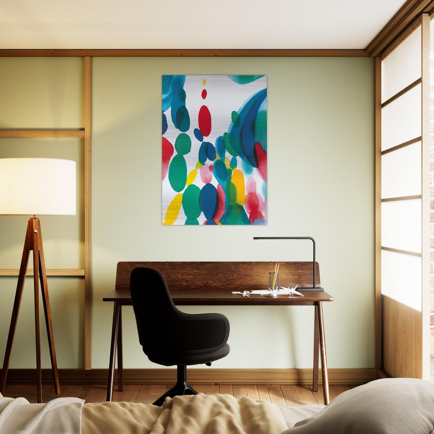 Abstract Composition - Alice Baber Brushed Aluminum Print - 70x100 cm / 28x40 inches | Alice Baber Aluminum Print | Alice Baber Prints