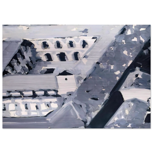 TOWNSCAPE M5 1968 - Gerhard Richter Brushed Aluminum Print - 70x100 cm / 28x40 inches | Gerhard Richter Aluminum Print | Gerhard Richter Prints