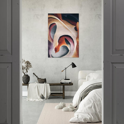 Leaf Motif 2 - Georgia O'Keeffe Brushed Aluminum Print - 70x100 cm / 28x40 inches | Georgia O'Keeffe Aluminum Print | Georgia O'Keeffe Prints
