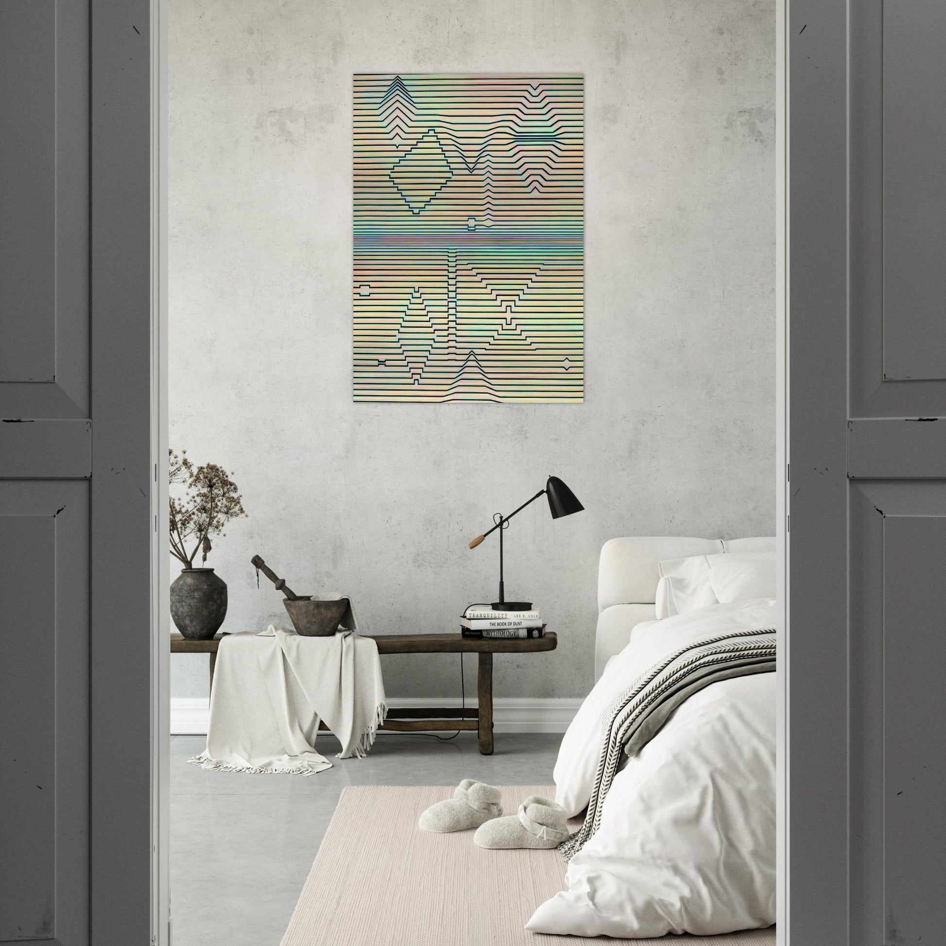 Birth - Victor Vasarely Brushed Aluminum Print - 70x100 cm / 28x40 inches | Victor Vasarely Aluminum Print | Victor Vasarely Prints