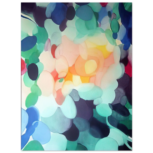 Alice Baber - Golden Center in the Ladder  75x100 cm / 30x40inches Fine Art Poster