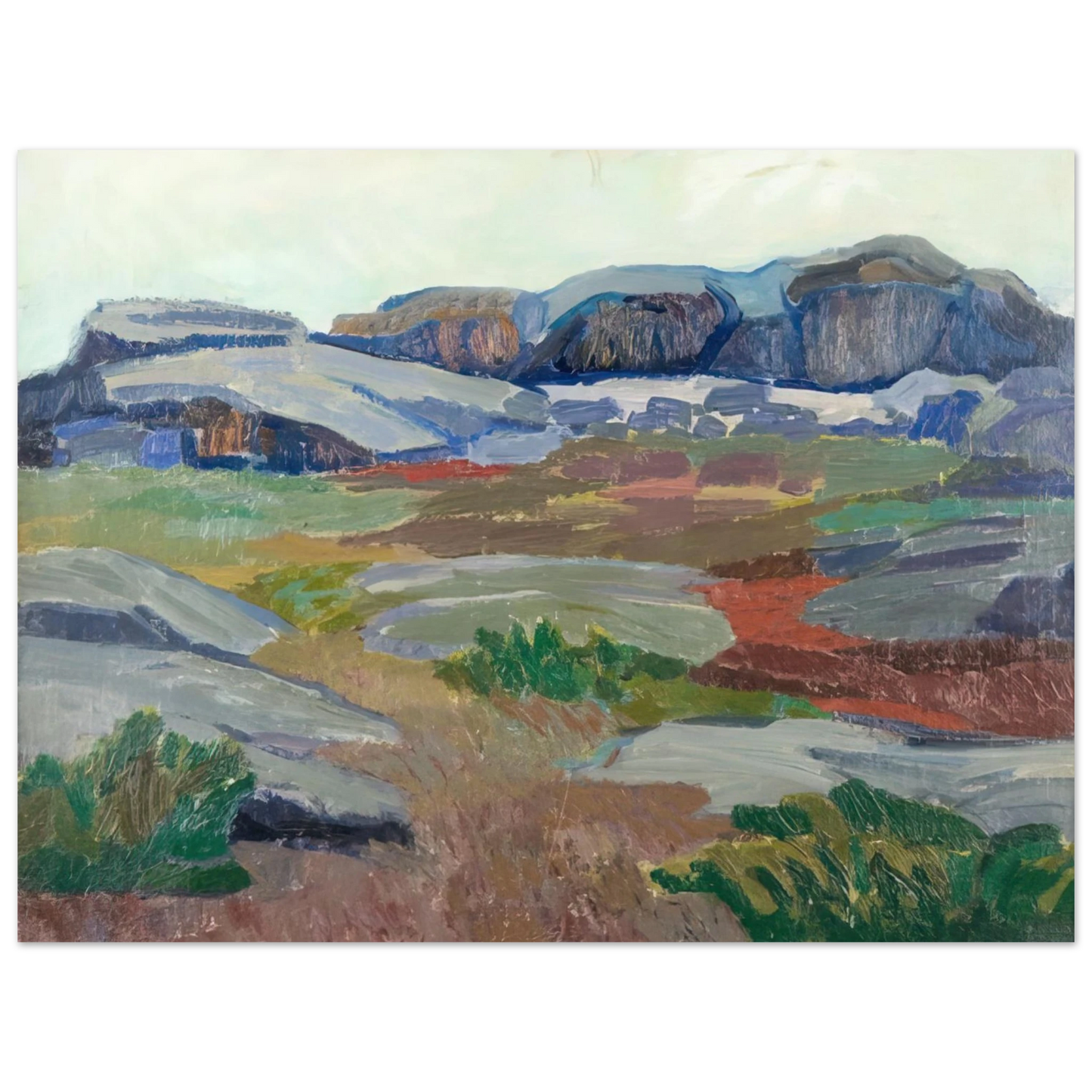 Tove Jansson - View from Pellinge - Expressionism  75x100 cm / 30x40inches Fine Art Poster
