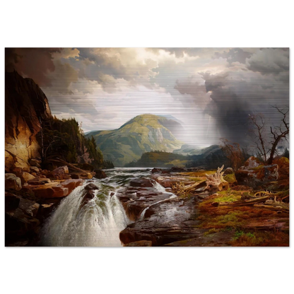 The Wilds of Lake Superior - Thomas Moran Brushed Aluminum Print - 70x100 cm / 28x40 inches | Thomas Moran Aluminum Print | Thomas Moran Prints