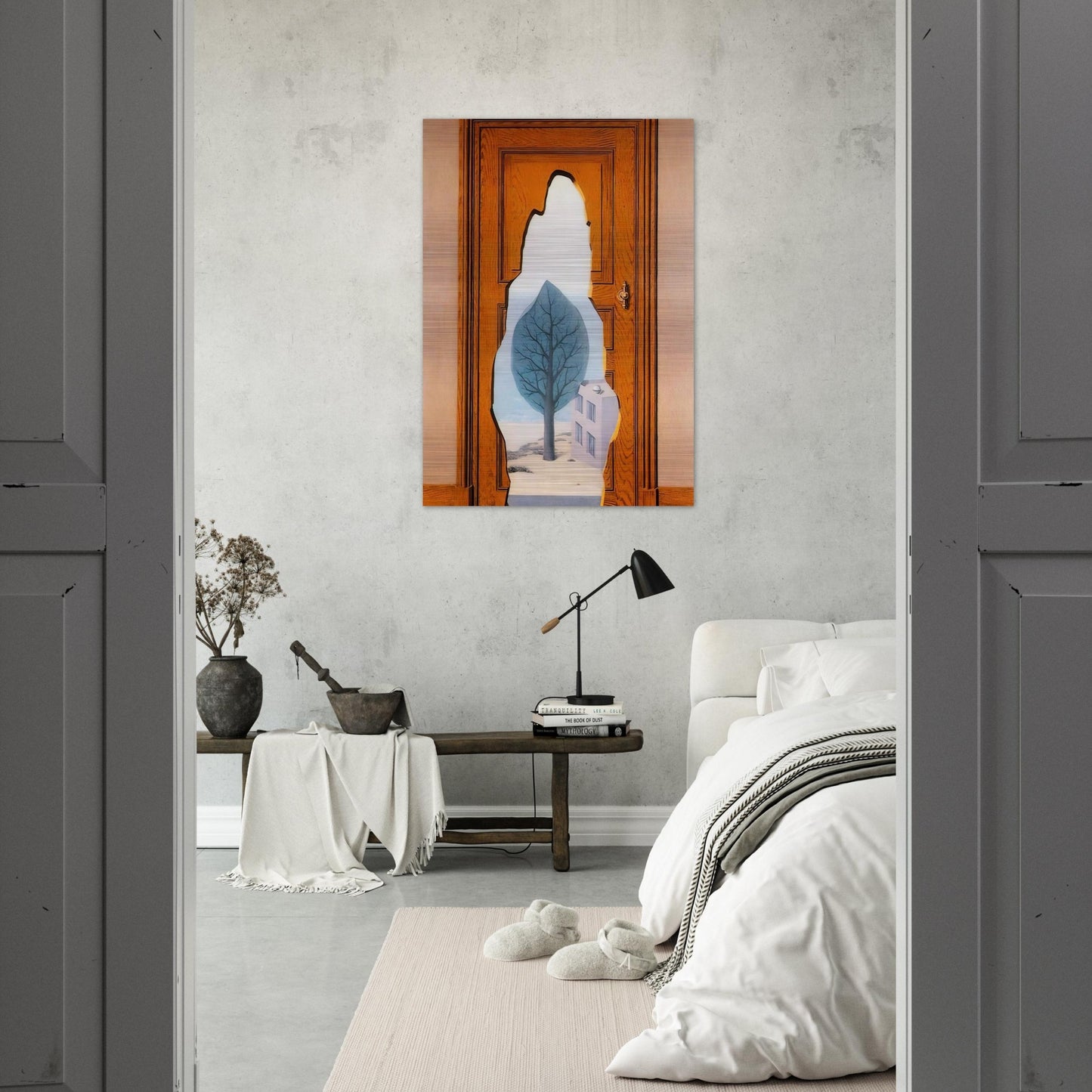 THE AMOROUS PERPECTIVE 1935 - Rene Magritte Brushed Aluminum Print - 70x100 cm / 28x40 inches | Rene Magritte Aluminum Print | Rene Magritte Prints
