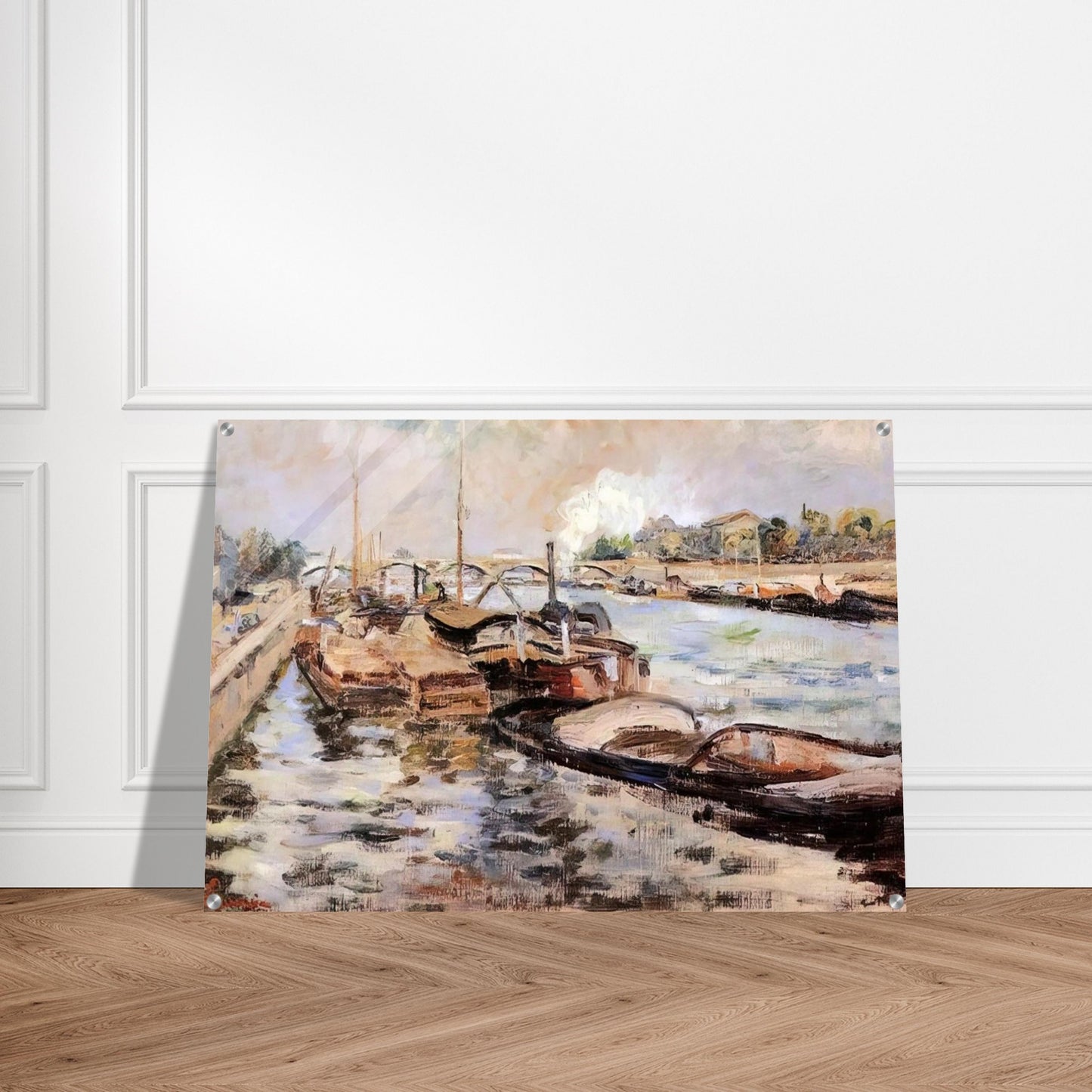 The Seine - 1867 - Armand Guillaumin Acrylic Print - 70x100 cm / 28x40″ inches