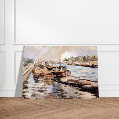The Seine - 1867 - Armand Guillaumin Acrylic Print - 70x100 cm / 28x40″ inches