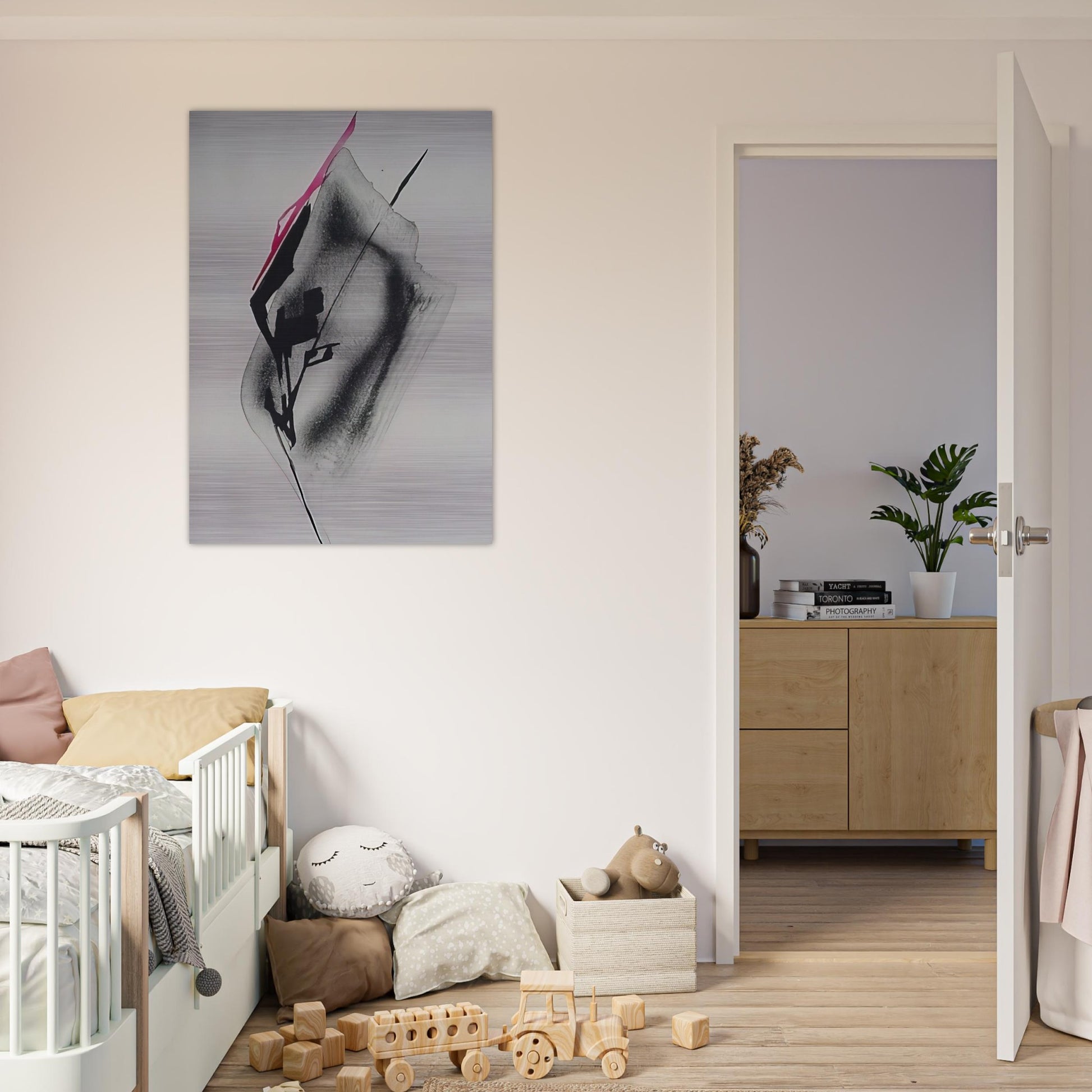 Transparent Shadow - Abstract Expressionism - Toko Shinoda Brushed Aluminum Print - 70x100 cm / 28x40 inches | Toko Shinoda Aluminum Print | Toko Shinoda Prints