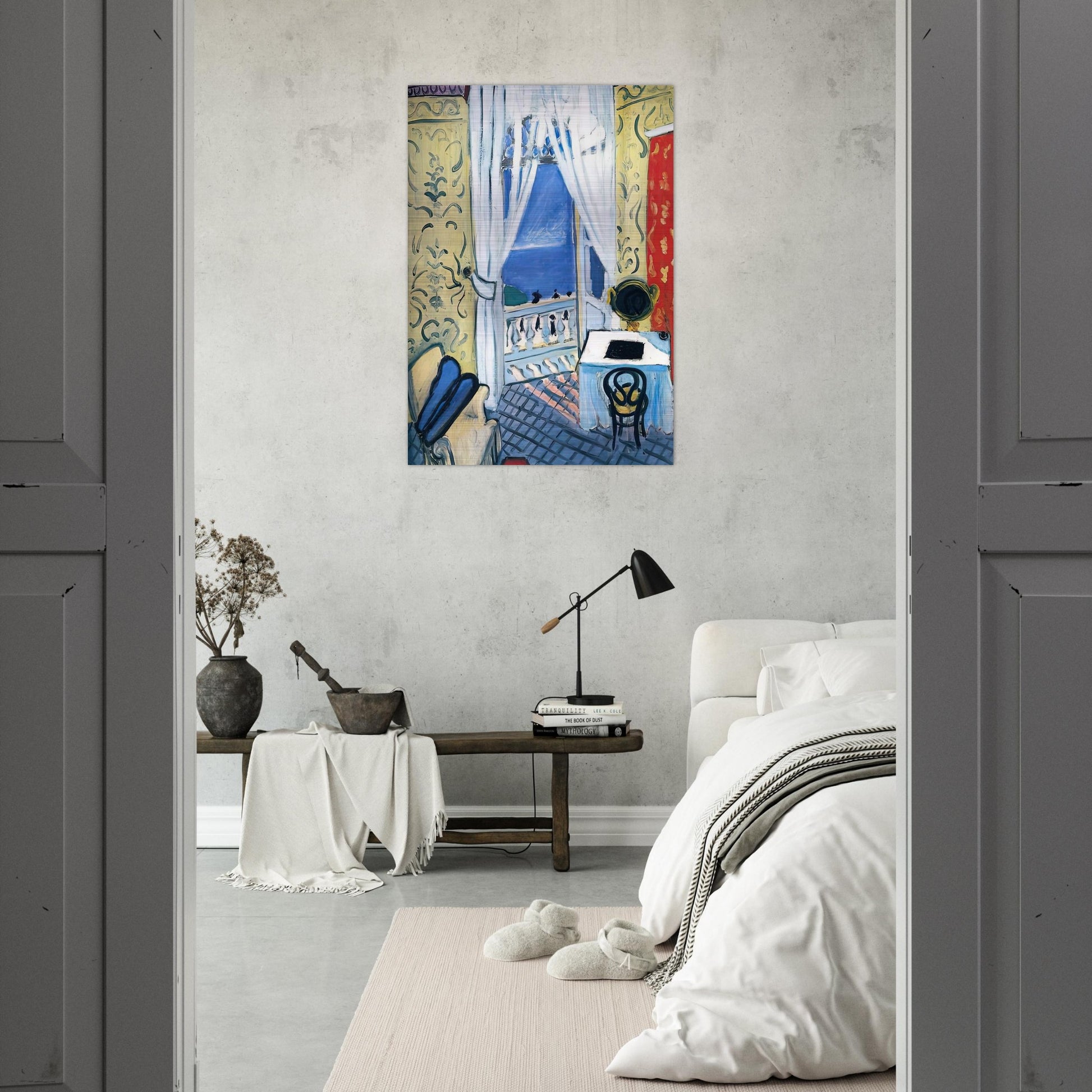 INTERIOR WITH A VIOLIN CASE 1919 - Henri Matisse Brushed Aluminum Print - 70x100 cm / 28x40 inches | Henri Matisse Aluminum Print | Henri Matisse Prints