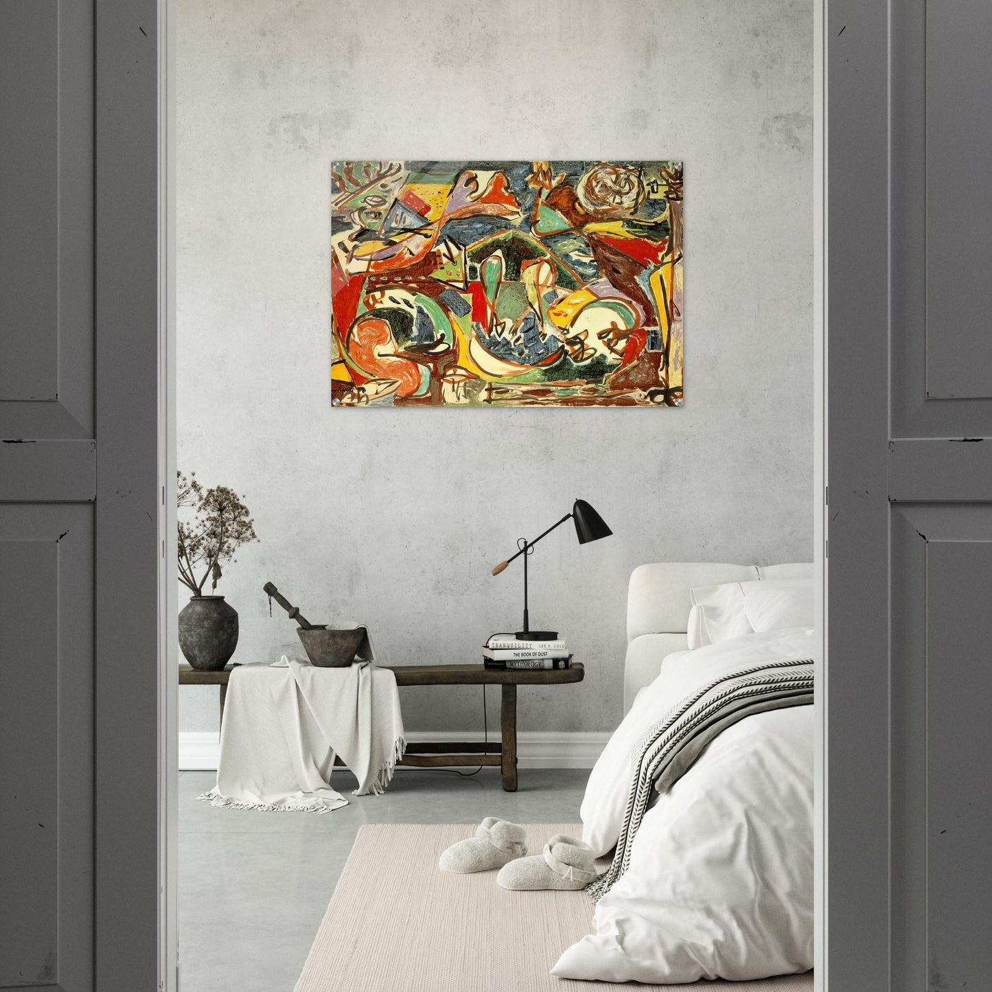 THE KEY - Jackson Pollock Acrylic Print - 70x100 cm / 28x40″ inches