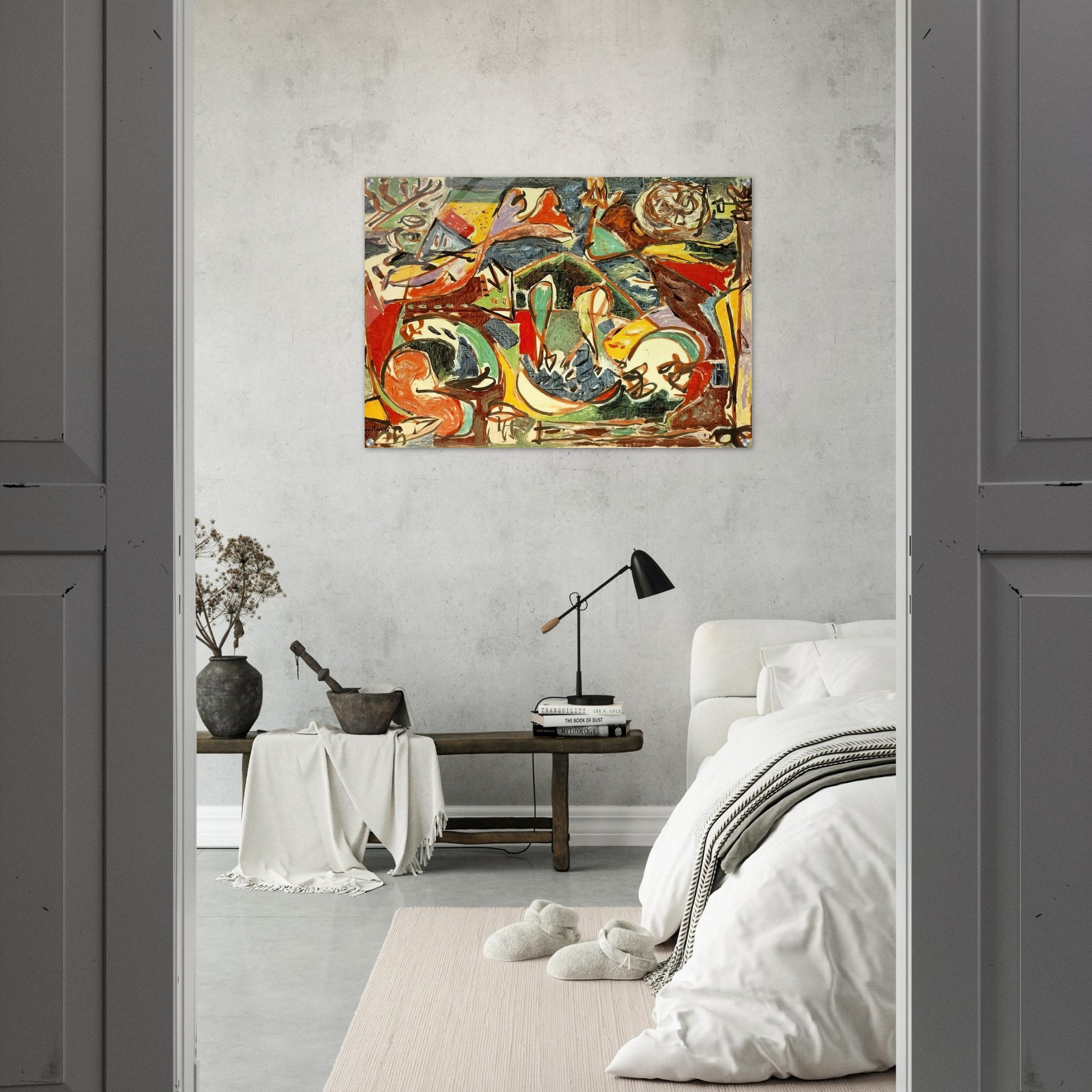 THE KEY - Jackson Pollock Acrylic Print - 70x100 cm / 28x40″ inches