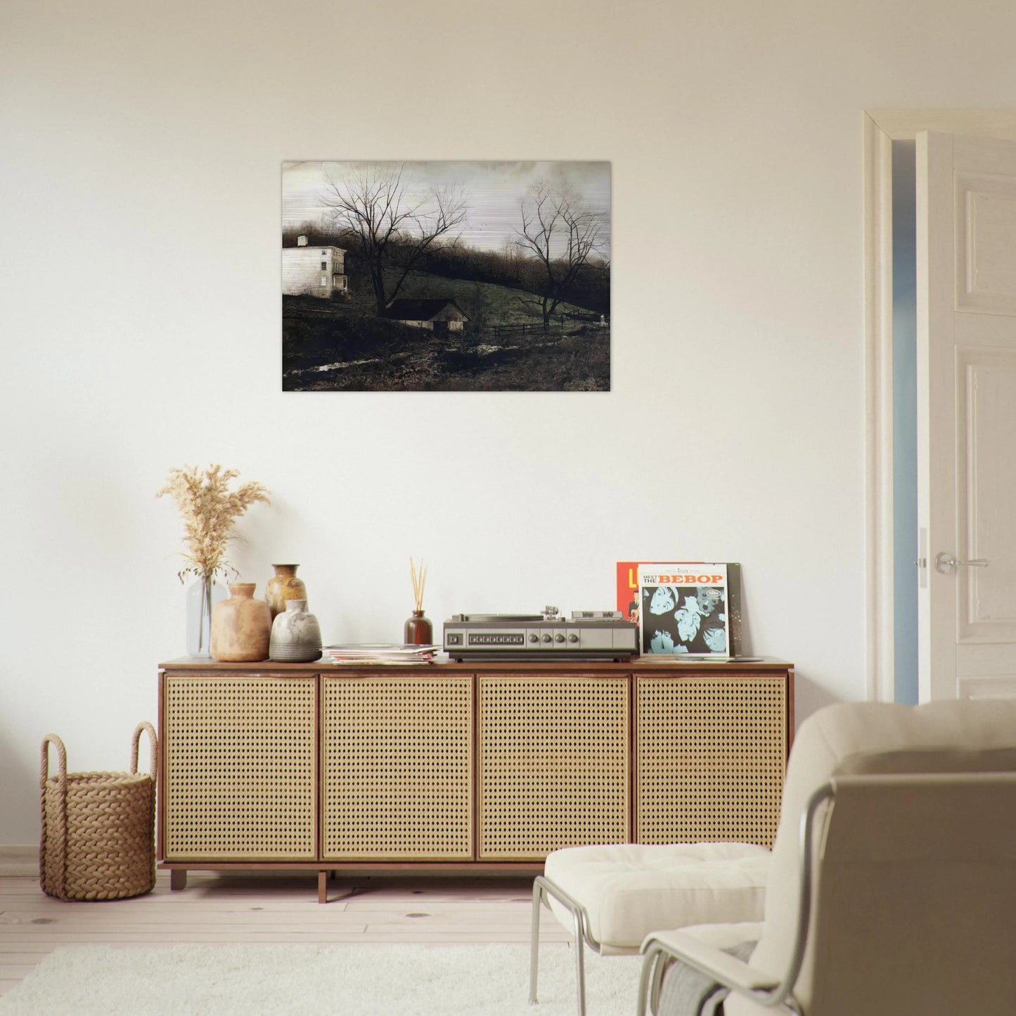 EVENING AT KUERNERS - Andrew Wyeth Brushed Aluminum Print - 70x100 cm / 28x40 inches | Andrew Wyeth Aluminum Print | Andrew Wyeth Prints