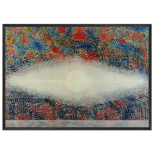 Mombosa - 1975 - Jimmy Ernst 70x100 cm / 28x40 inches Framed Art Print – Black Wooden Frame
