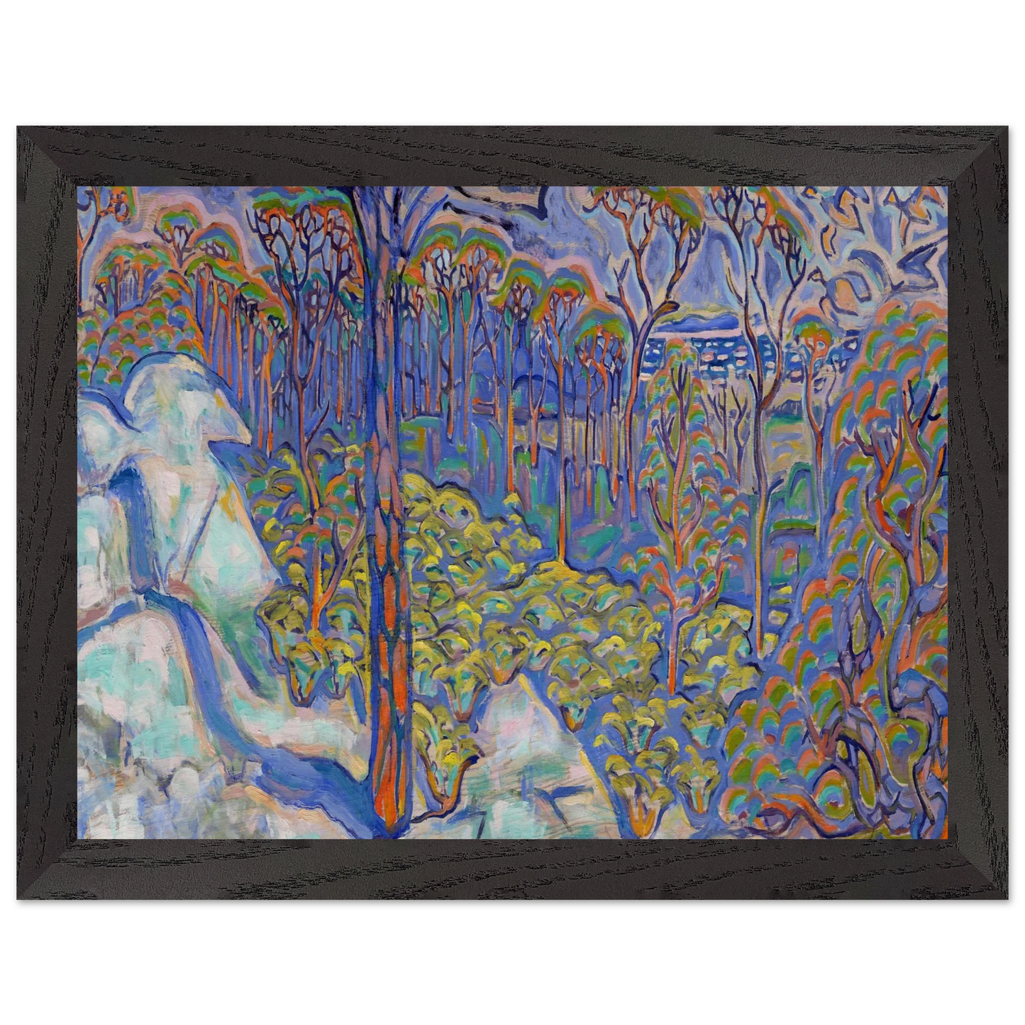 Walter Inglis Anderson - Walter Anderson Wall art - 20x25 cm / 8x10 inches - Premium Wooden Framed Poster With Fine Art Paper-canvas - Wood frame