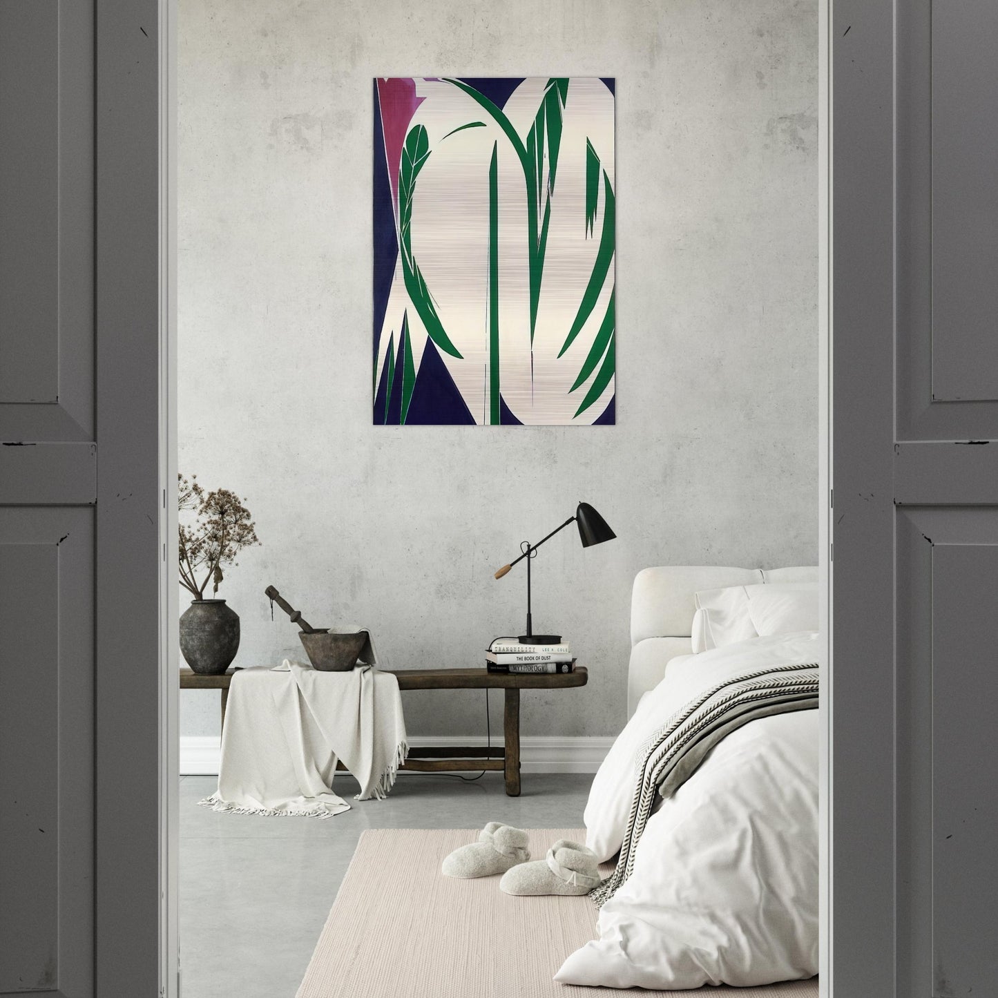 Rising Green - Lee Krasner Brushed Aluminum Print - 70x100 cm / 28x40 inches | Lee Krasner Aluminum Print | Lee Krasner Prints