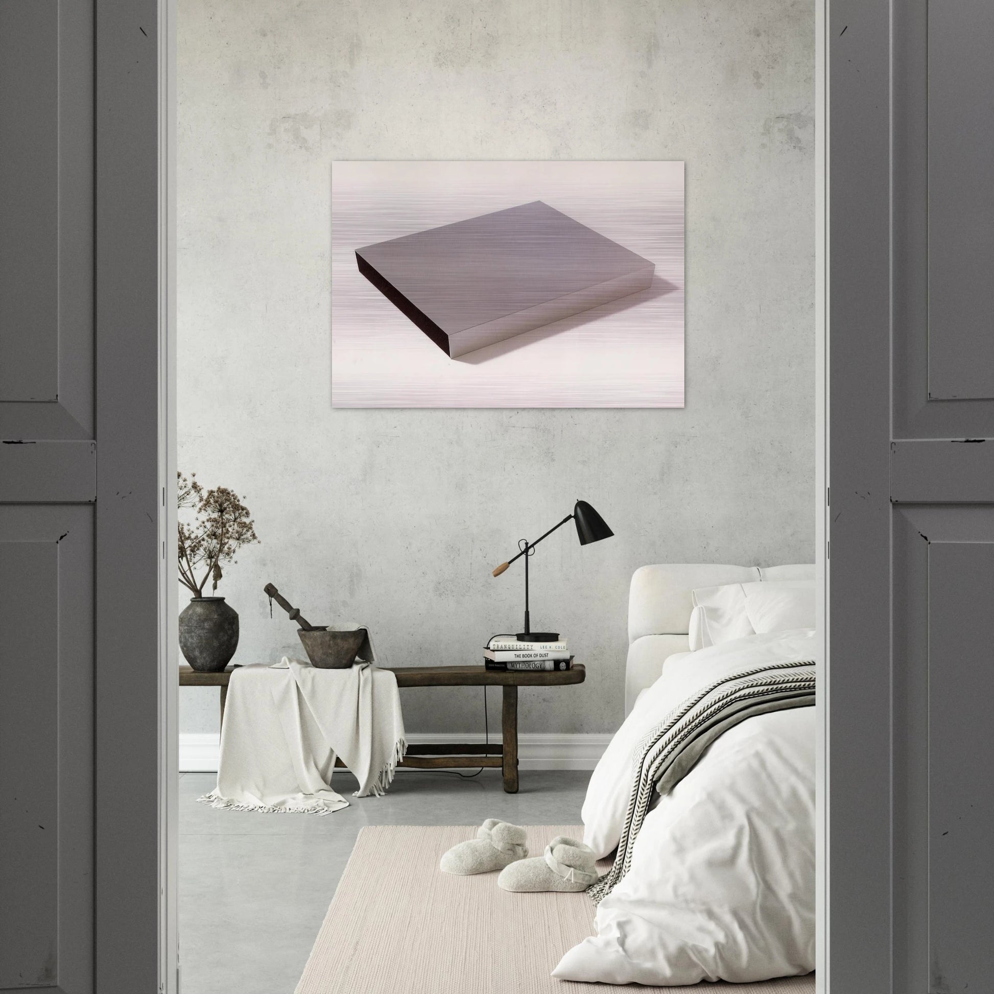 Untitled Multiple - 1971 - Donald Judd Brushed Aluminum Print - 70x100 cm / 28x40 inches | Donald Judd Aluminum Print | Donald Judd Prints