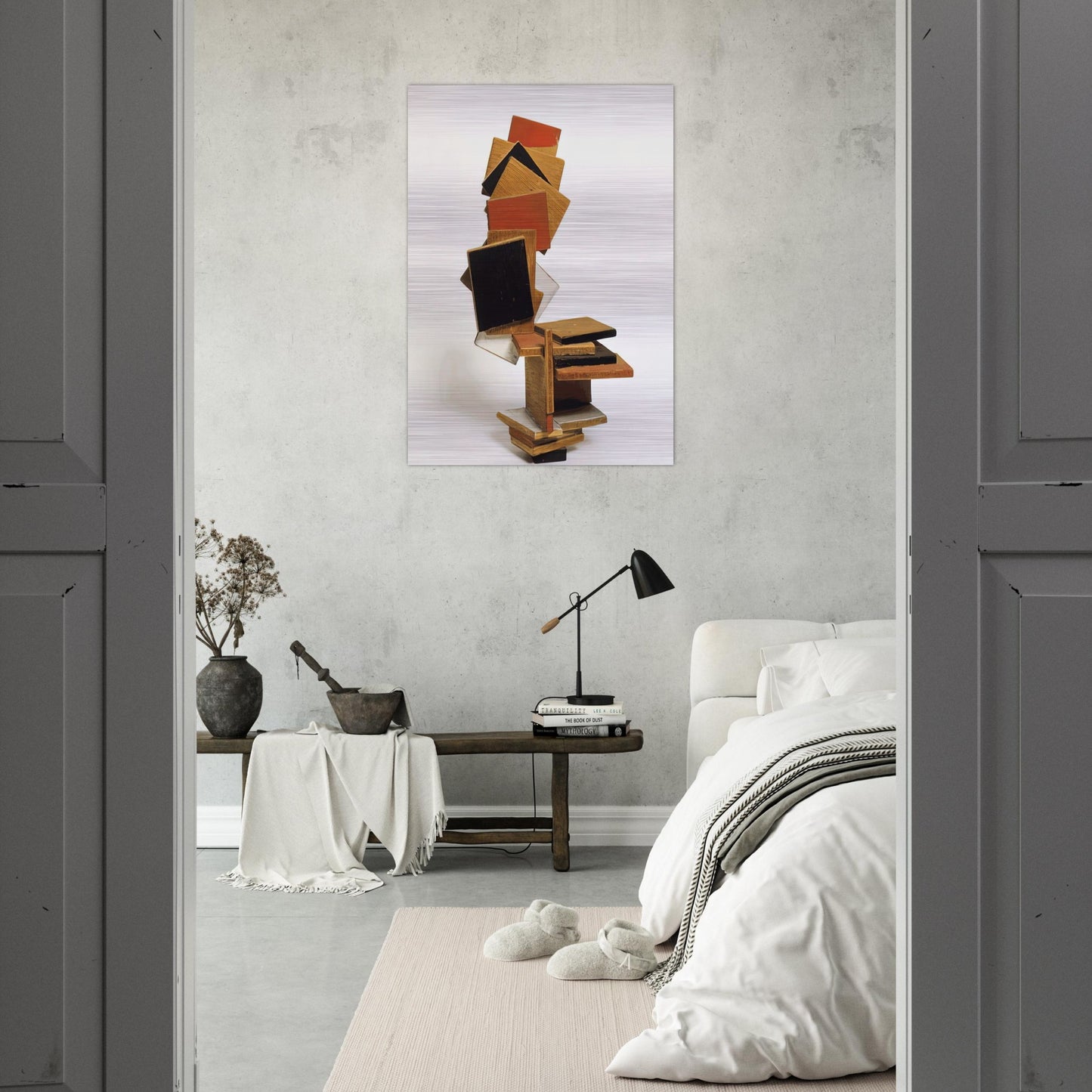 DIVERTIMENTO 1995 - Esteban Vicente Brushed Aluminum Print - 70x100 cm / 28x40 inches | Esteban Vicente Aluminum Print | Esteban Vicente Prints