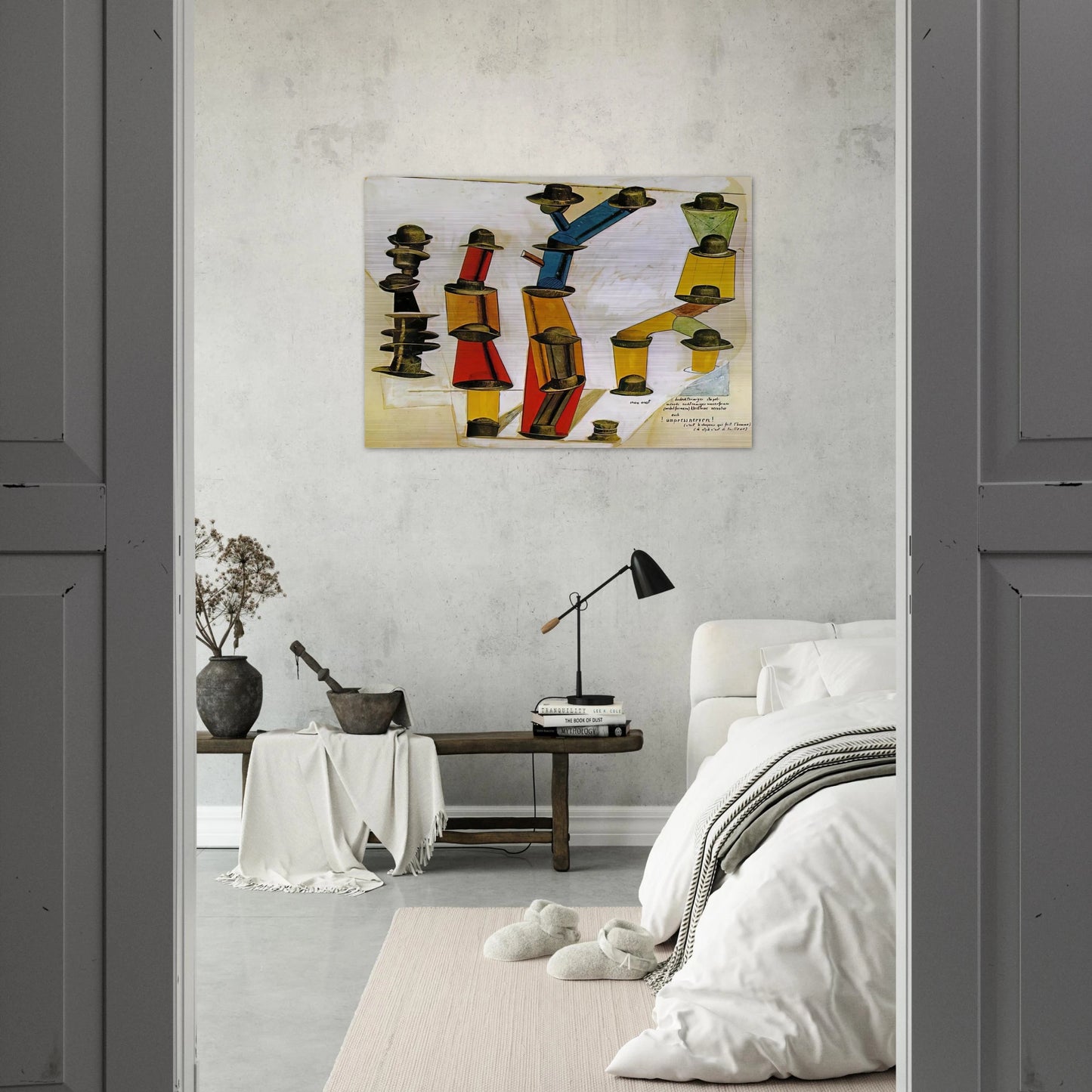 The hat makes the man - Max Ernst Brushed Aluminum Print - 70x100 cm / 28x40 inches | Max Ernst Aluminum Print | Max Ernst Prints