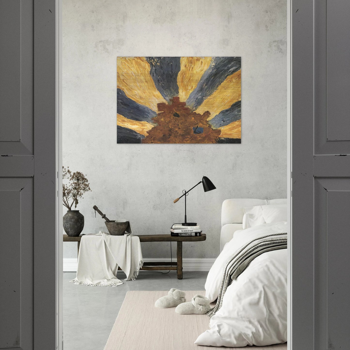Untitled - 1948 - Forrest Bess Brushed Aluminum Print - 70x100 cm / 28x40 inches | Forrest Bess Aluminum Print | Forrest Bess Prints