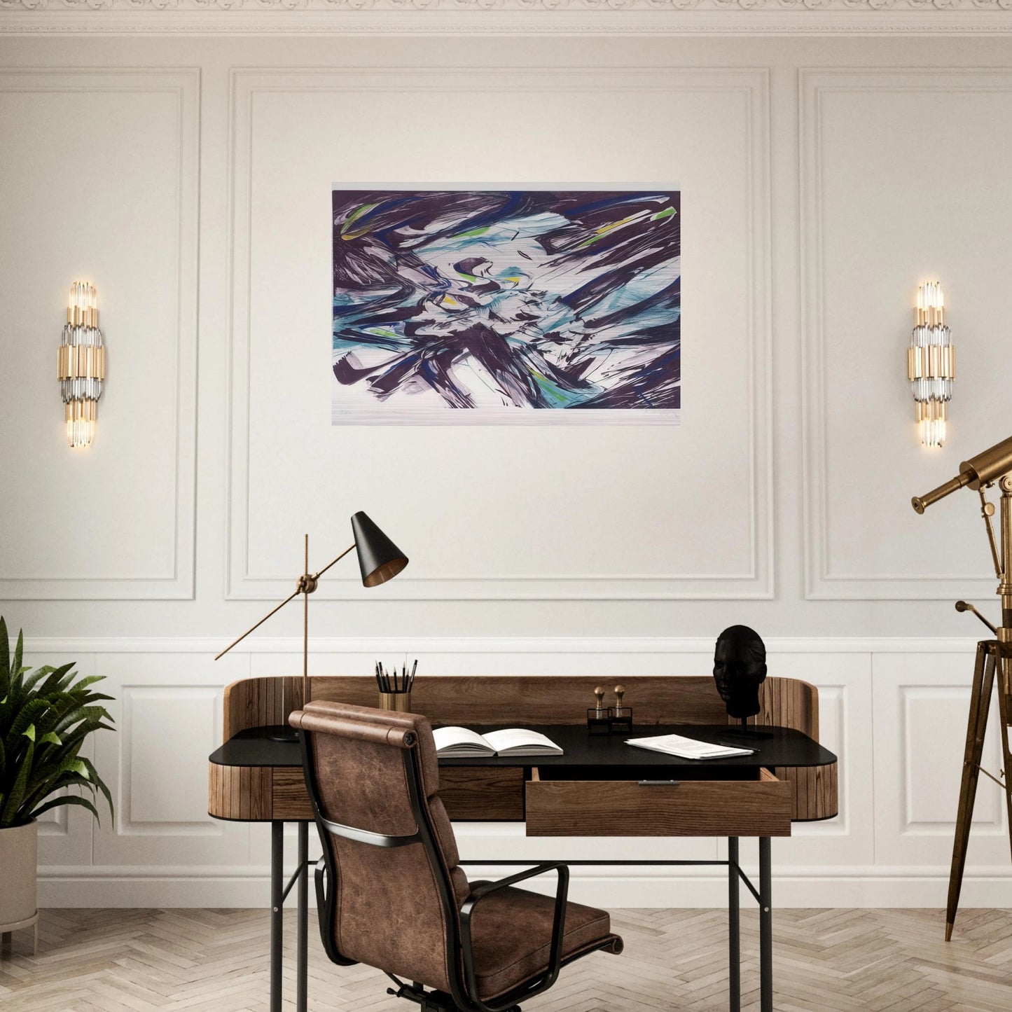 Entym - Karl Otto Gotz Brushed Aluminum Print - 70x100 cm / 28x40 inches | Karl Otto Gotz Aluminum Print | Karl Otto Gotz Prints