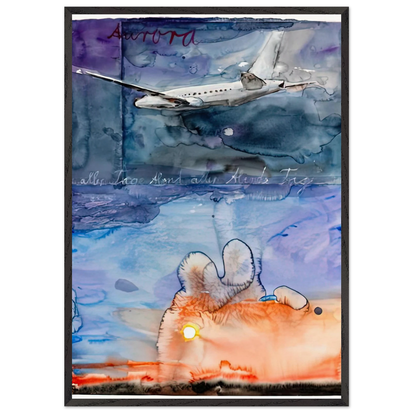 AURORA 2013 - Anselm Kiefer 70x100 cm / 28x40 inches Framed Art Print – Black Wooden Frame