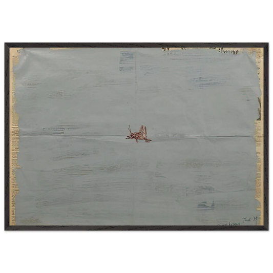 Grasshopper - 1975 - Paul Thek 70x100 cm / 28x40 inches Framed Art Print – Black Wooden Frame