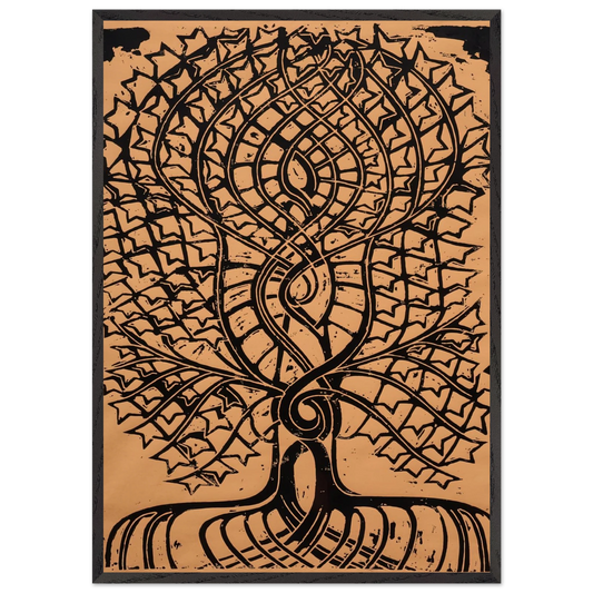 Walter Anderson N24 - Walter Inglis Anderson 70x100 cm / 28x40 inches Framed Art Print – Black Wooden Frame | Walter Anderson Prints