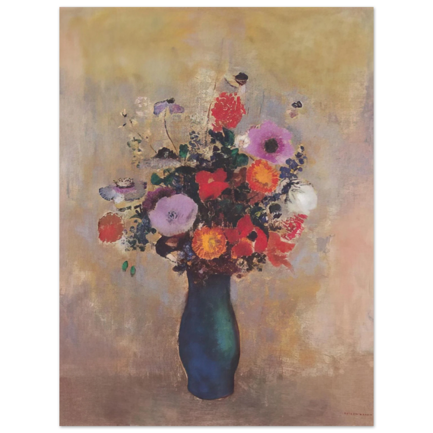 Odilon Redon - WILDFLOWERS  75x100 cm / 30x40inches Fine Art Poster