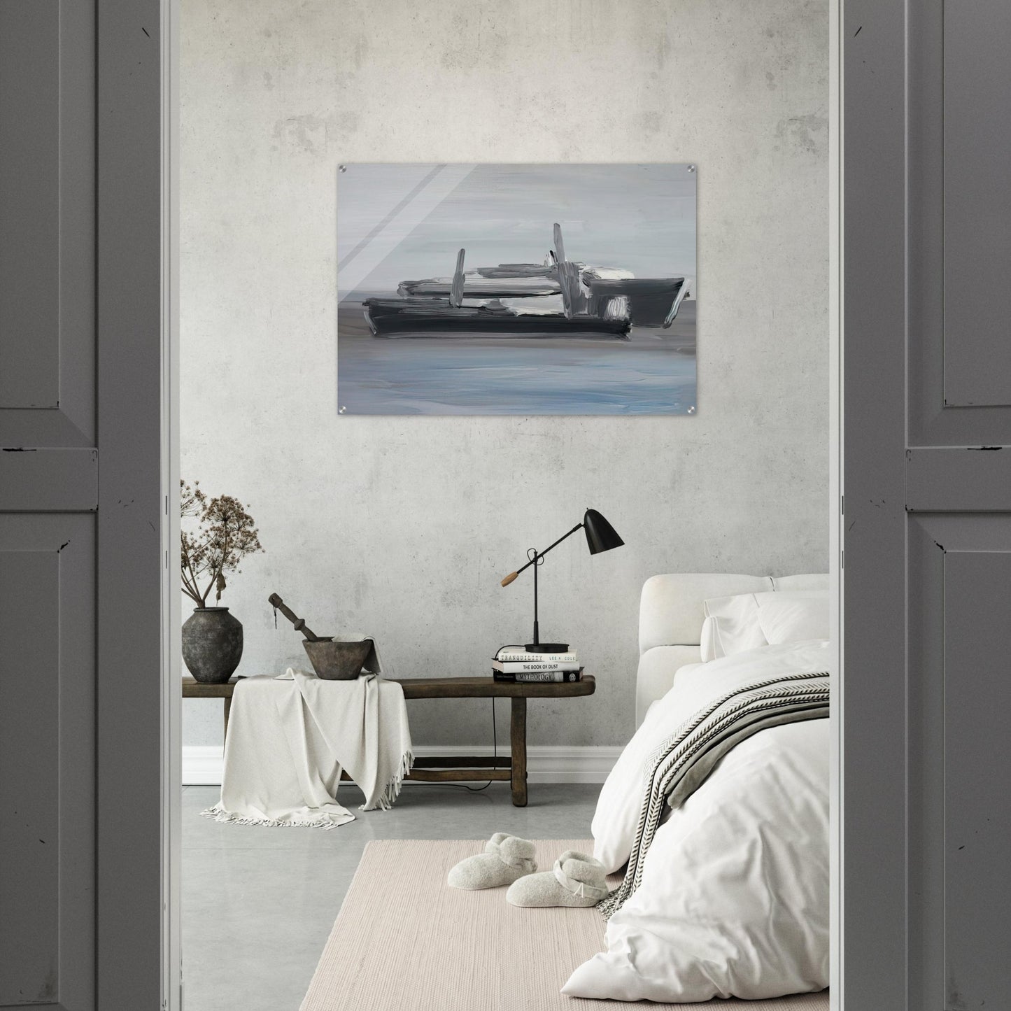 Marine - Lyrical Abstraction - Nicolas de Stael Acrylic Print - 70x100 cm / 28x40″ inches
