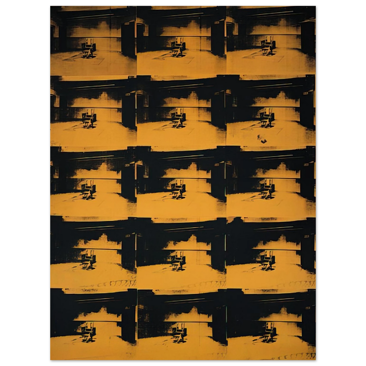 Andy Warhol - Orange Disaster Fine Art Poster
