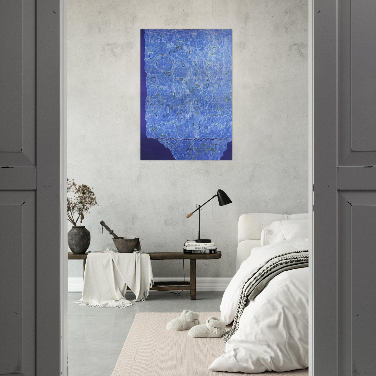 Infinity Field, Jerusalem Series, 3rd Letter - 1985 - Theodoros Stamos Brushed Aluminum Print - 70x100 cm / 28x40 inches | Theodoros Stamos Aluminum Print | Theodoros Stamos Prints