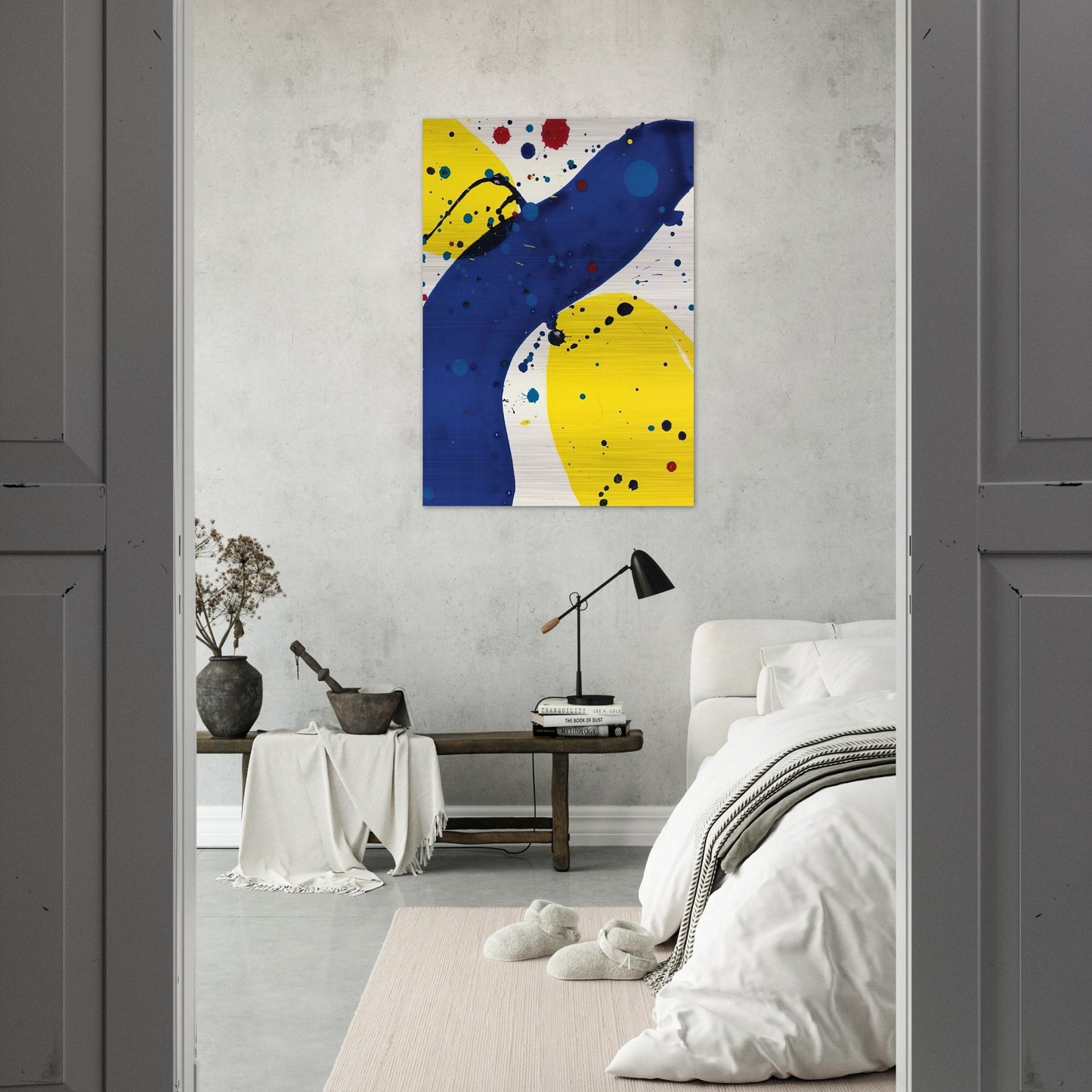 Untitled  from Pasadena Box  - Sam Francis Brushed Aluminum Print - 70x100 cm / 28x40 inches | Sam Francis Aluminum Print | Sam Francis Prints