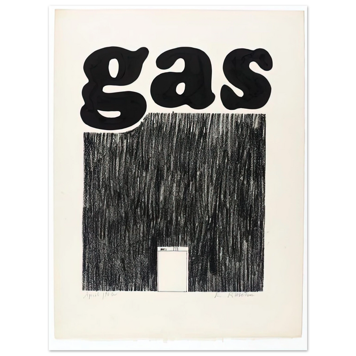 Edward Ruscha - GAS 1962  75x100 cm / 30x40inches Fine Art Poster