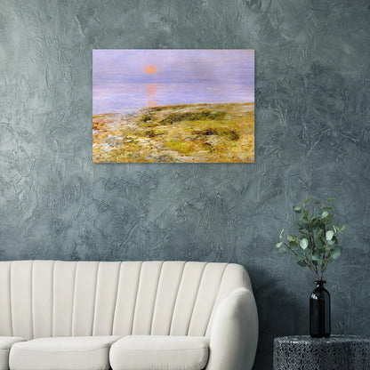 Sunset, Isle of Shoals - Childe Hassam Brushed Aluminum Print - 70x100 cm / 28x40 inches | Childe Hassam Aluminum Print | Childe Hassam Prints