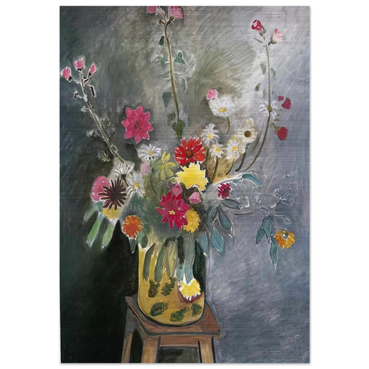 BOUQUET OF MIXED FLOWERS 1917 - Henri Matisse Brushed Aluminum Print - 70x100 cm / 28x40 inches | Henri Matisse Aluminum Print | Henri Matisse Prints