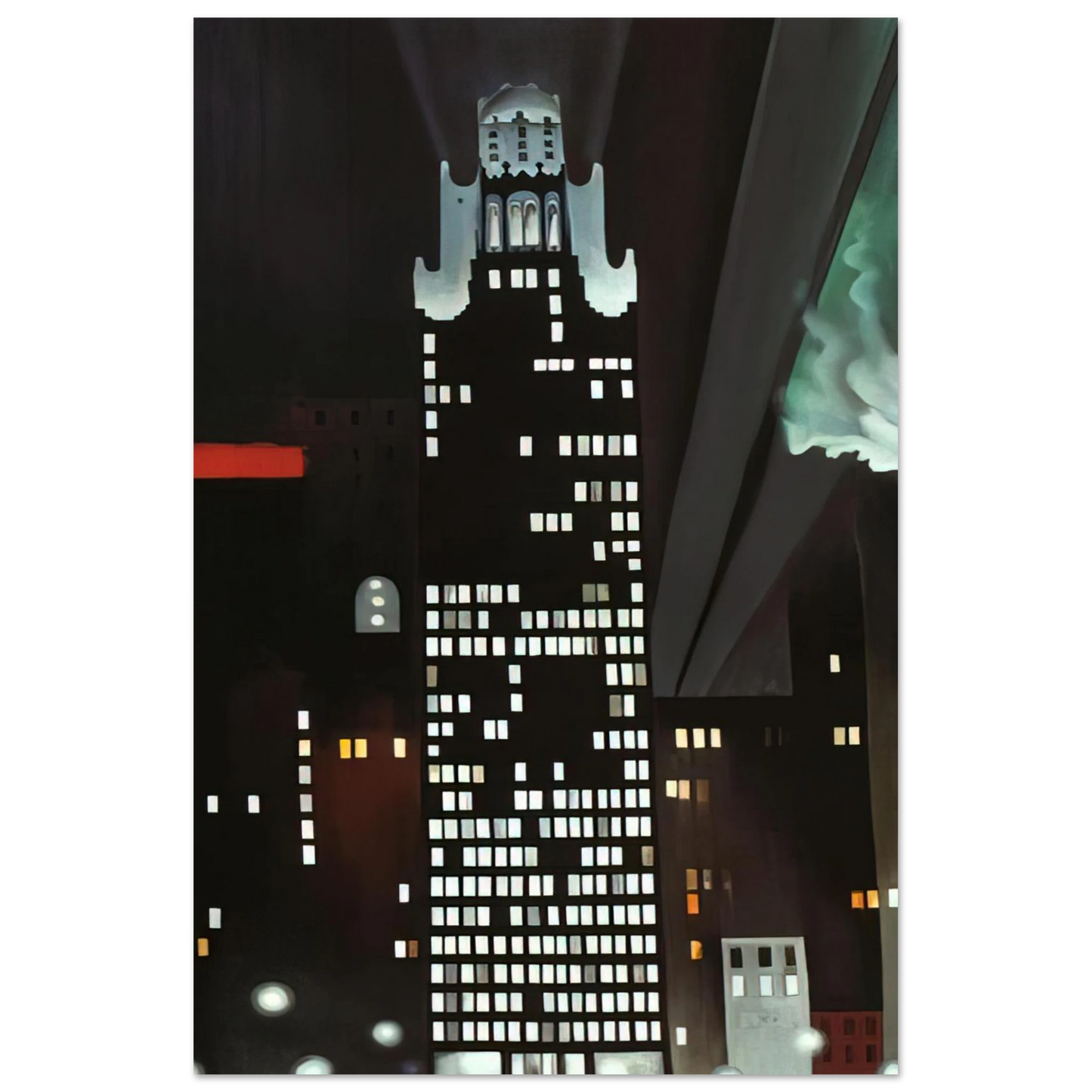Georgia O'Keeffe - Radiator Building - Night, New York Fine Art Poster