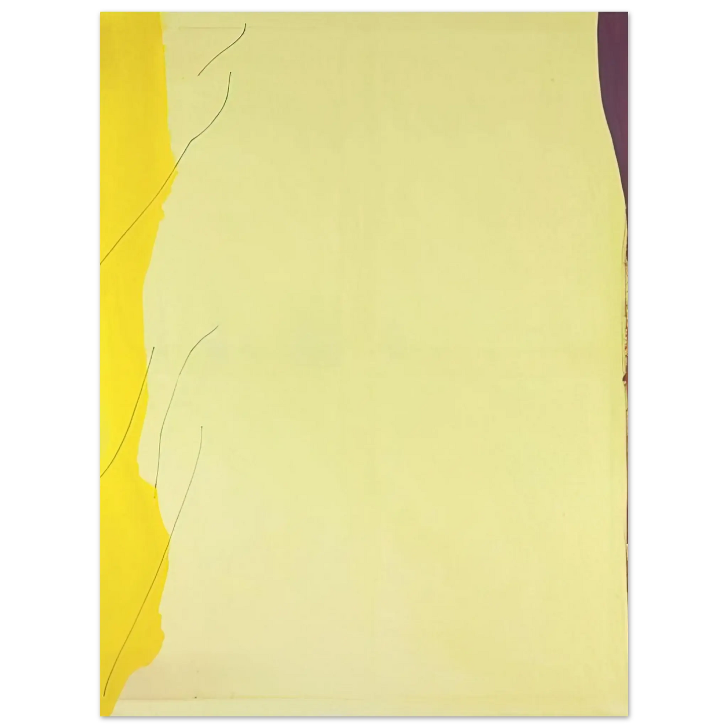Helen Frankenthaler - Distillation - 1973 Wall art - A2 (42 x 59.4  cm) - Premium Wooden Framed Poster With Fine Art Paper - White frame