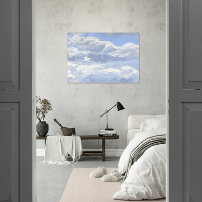 Study for Clouds II - 1979 - Neil Welliver Acrylic Print - 70x100 cm / 28x40″ inches | Neil Welliver Wall Art | Neil Welliver Prints
