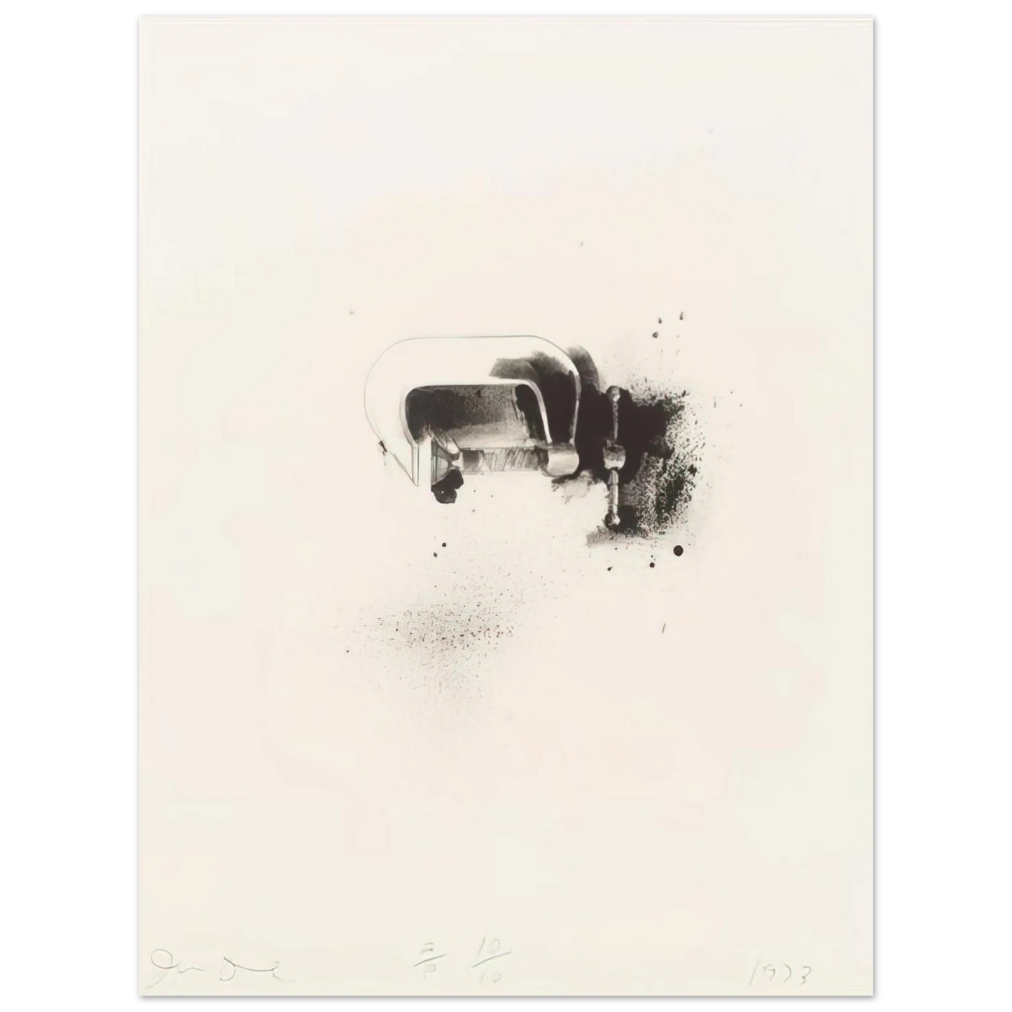 Jim Dine - UNTITLED FROM TEN WINTER TOOLS 1973 4  75x100 cm / 30x40inches Fine Art Poster