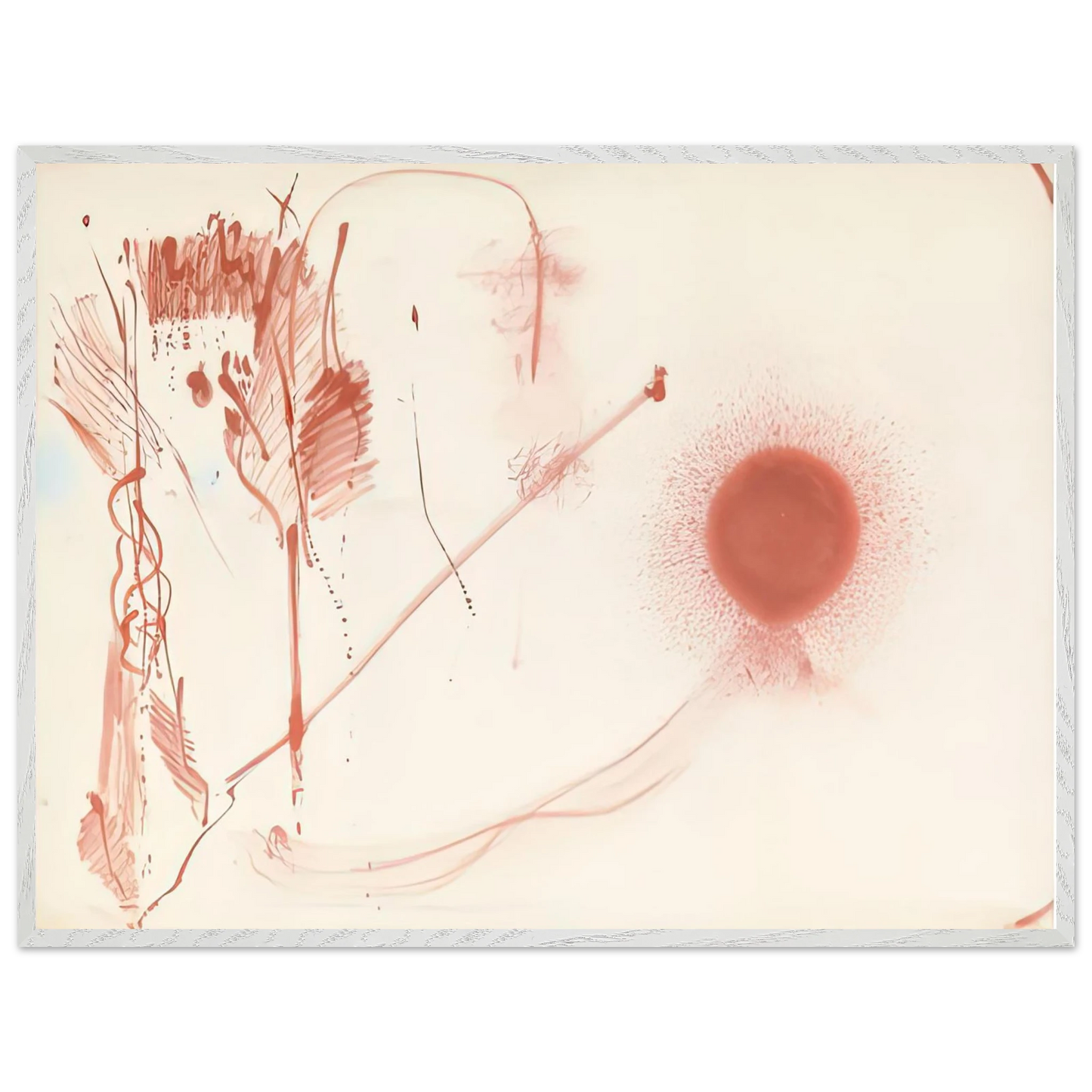 Helen Frankenthaler - Towards a New Climate, 1957- Wall Art - 21x29.7 cm / 8x12" - Premium Wooden Framed Poster With Fine Art Paper-canvas - Wood frame