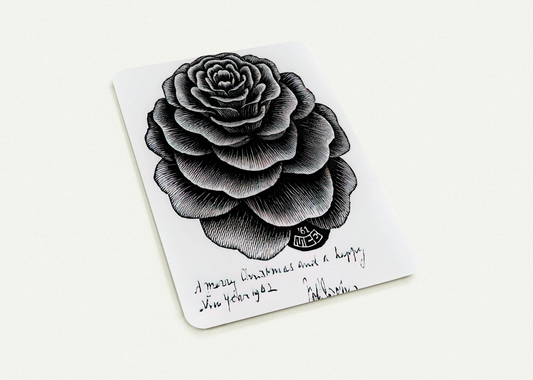 MERRY CHRISTMAS HAPPY NEW YEAR By MC Escher Pack of 10 Post Cards | MC Escher Post Cards | A6 (10.5 x 14.8 cm) - 4.1 x 5.8 inches