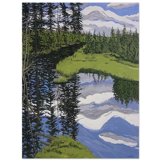 Neil Welliver - Illusory Flowage - 1996  75x100 cm / 30x40inches Fine Art Poster