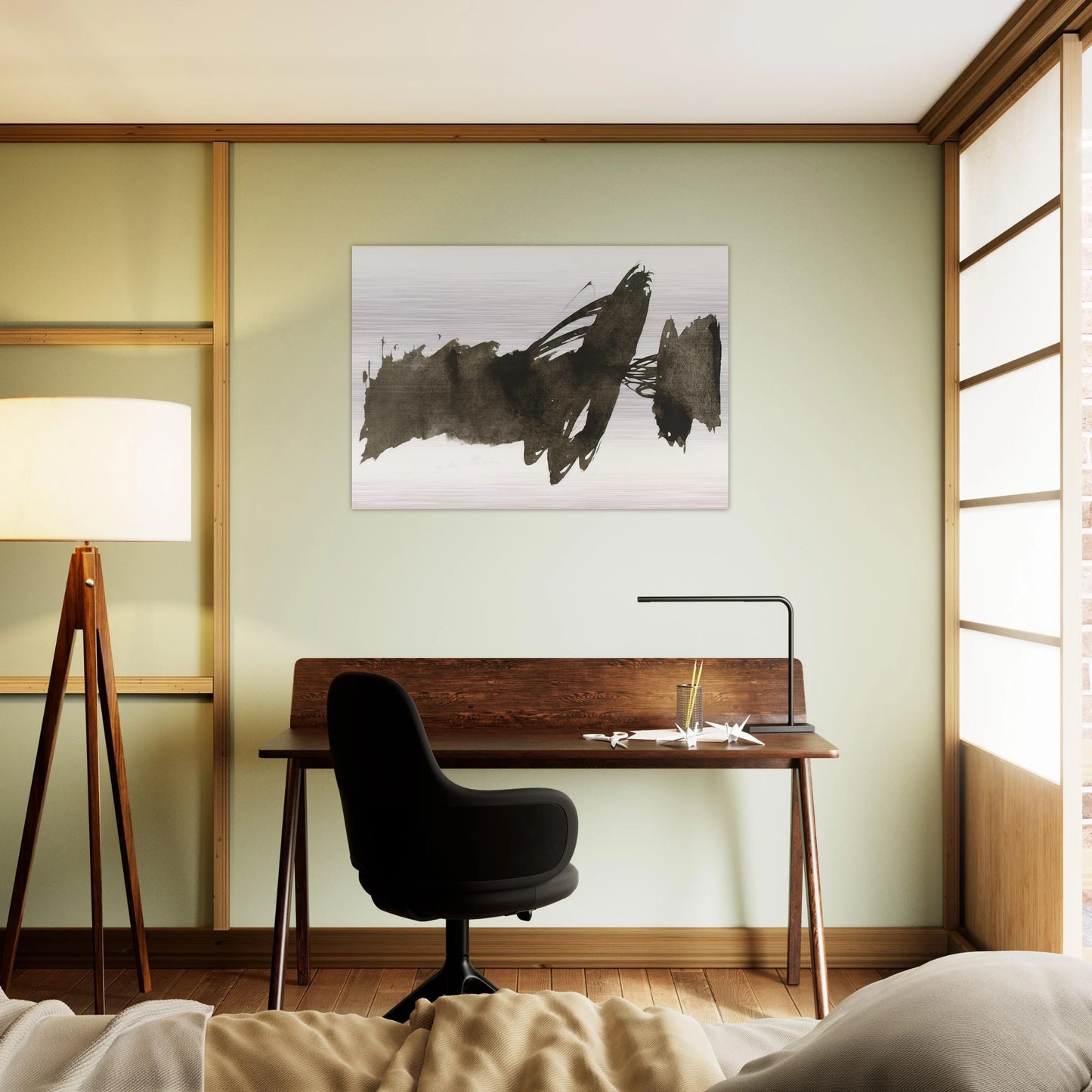 Untitled - 1950 - Julius Bissier Brushed Aluminum Print - 70x100 cm / 28x40 inches | Julius Bissier Aluminum Print | Julius Bissier Prints