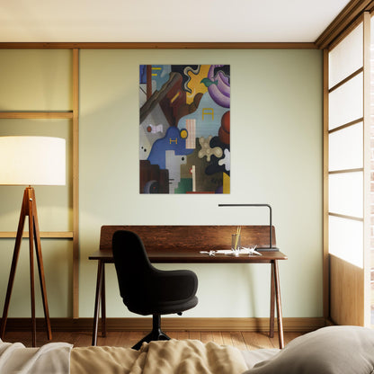 Composizione futurista - Abstract Art, Dada - Julius Evola Brushed Aluminum Print - 70x100 cm / 28x40 inches | Julius Evola Aluminum Print | Julius Evola Prints