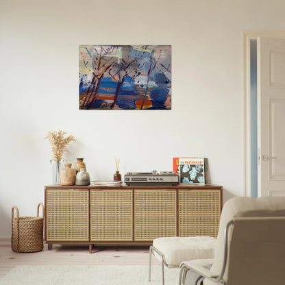 Weehawken Sequence - 1916 - John Marin Brushed Aluminum Print - 70x100 cm / 28x40 inches | John Marin Aluminum Print | John Marin Prints